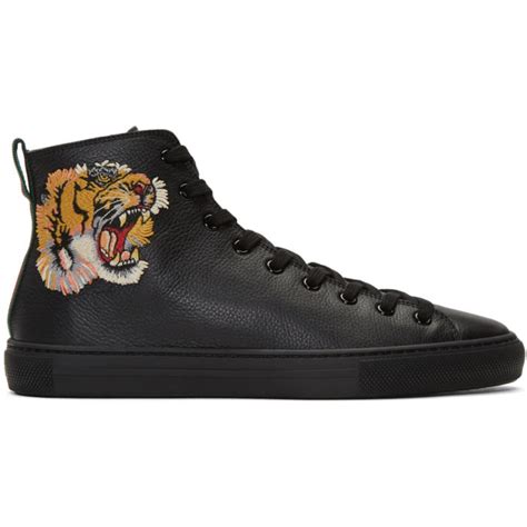 gucci hi top sneakers tiget|Gucci high top men's sneakers.